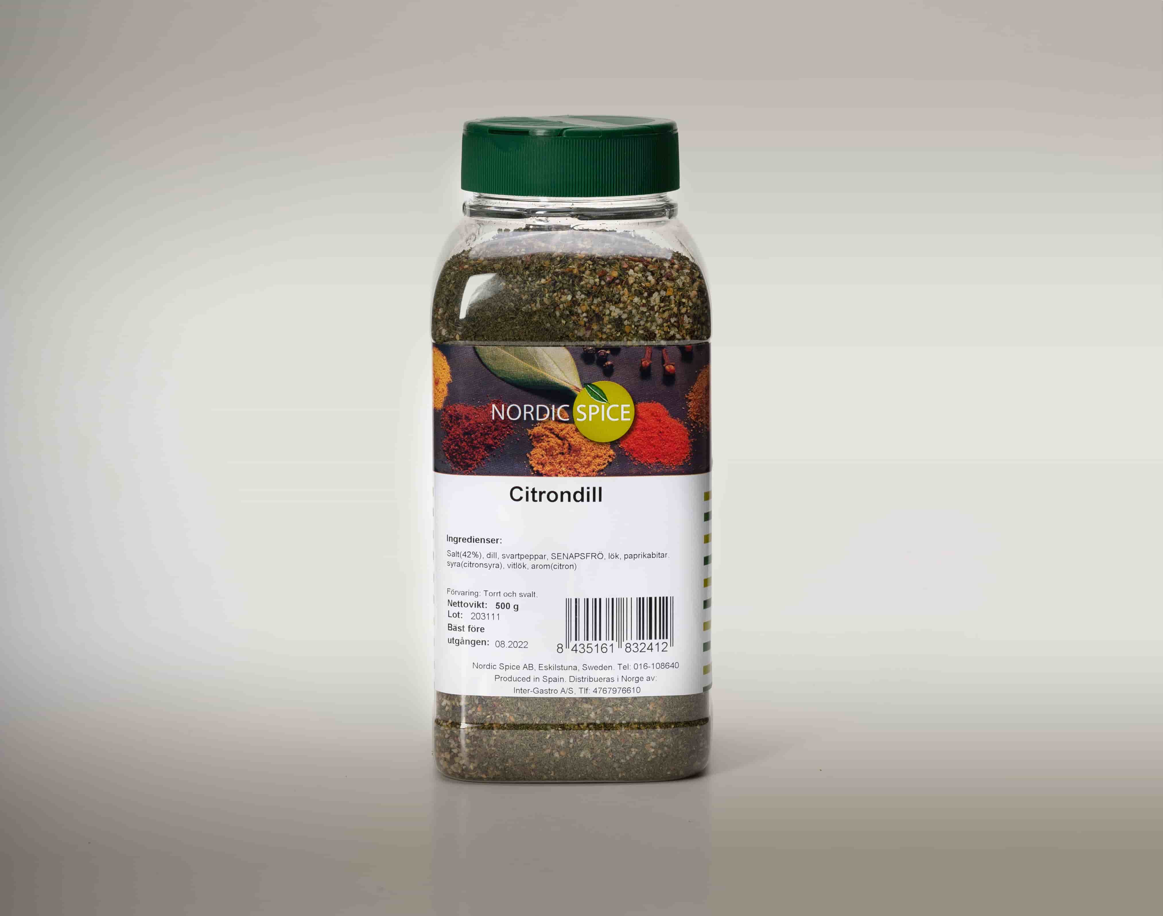 Nordic Spice Citrondill 4x500 g
