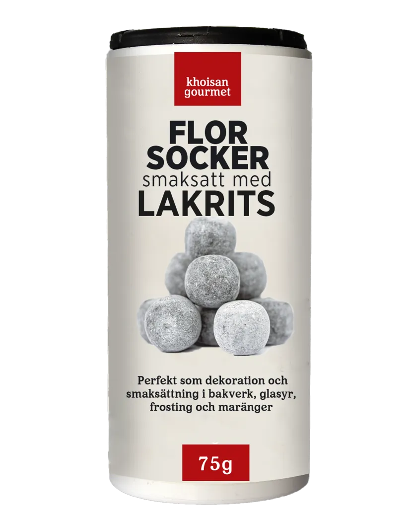 Khoisan Gourmet Florsocker Lakrits 75 g