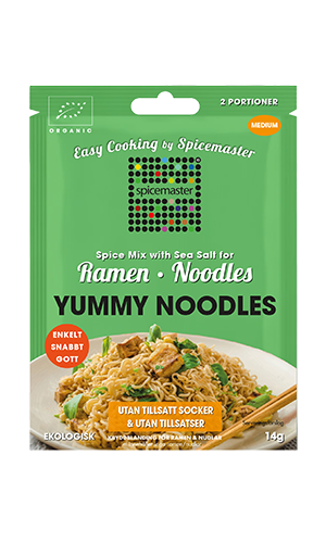 Spicemaster Yummy Noodles Mellanstark Kryddmix med Havssalt EKO 14 g
