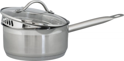 Nordkök Kastrull 2 Liter med glaslock