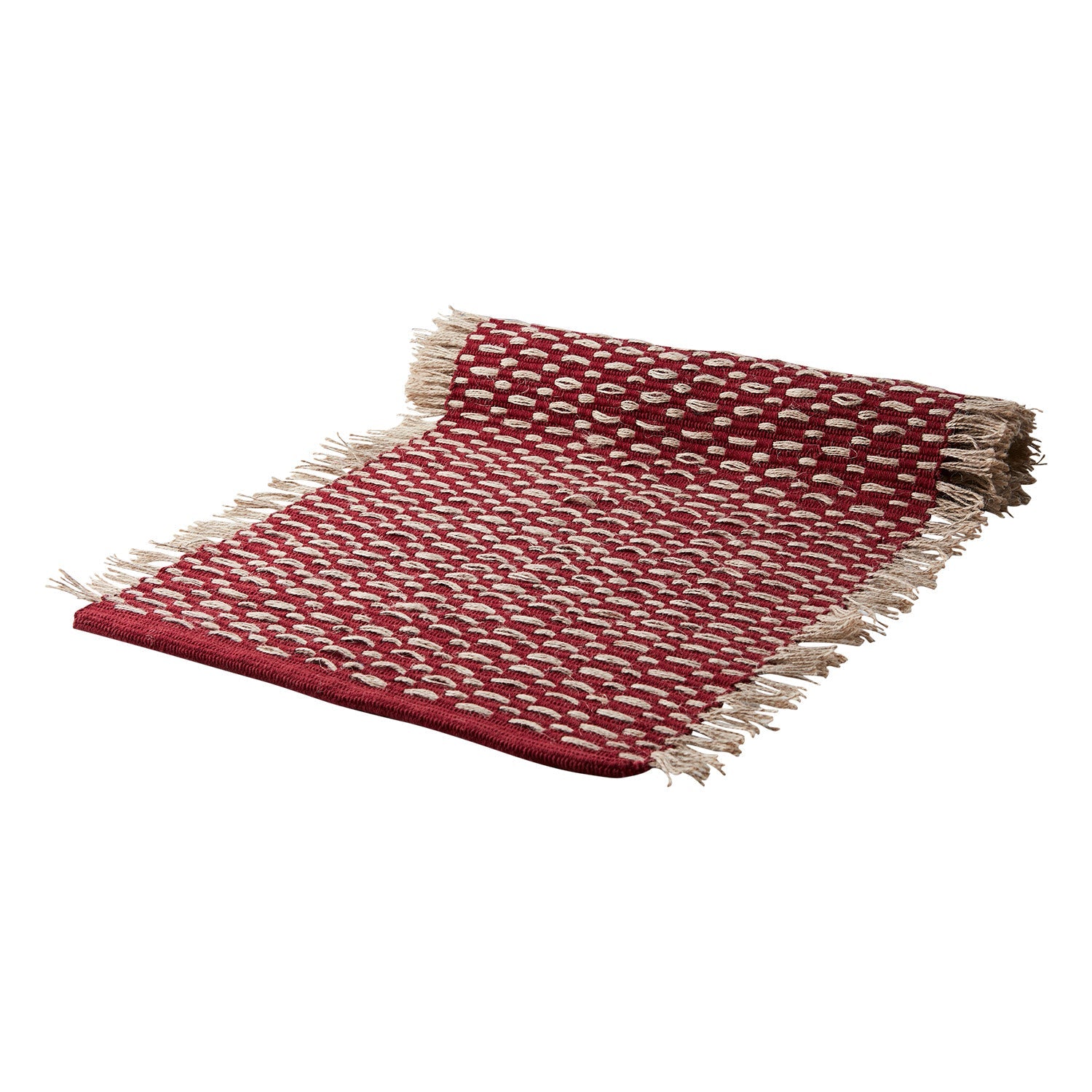 ELINA Löpare, Röd/beige