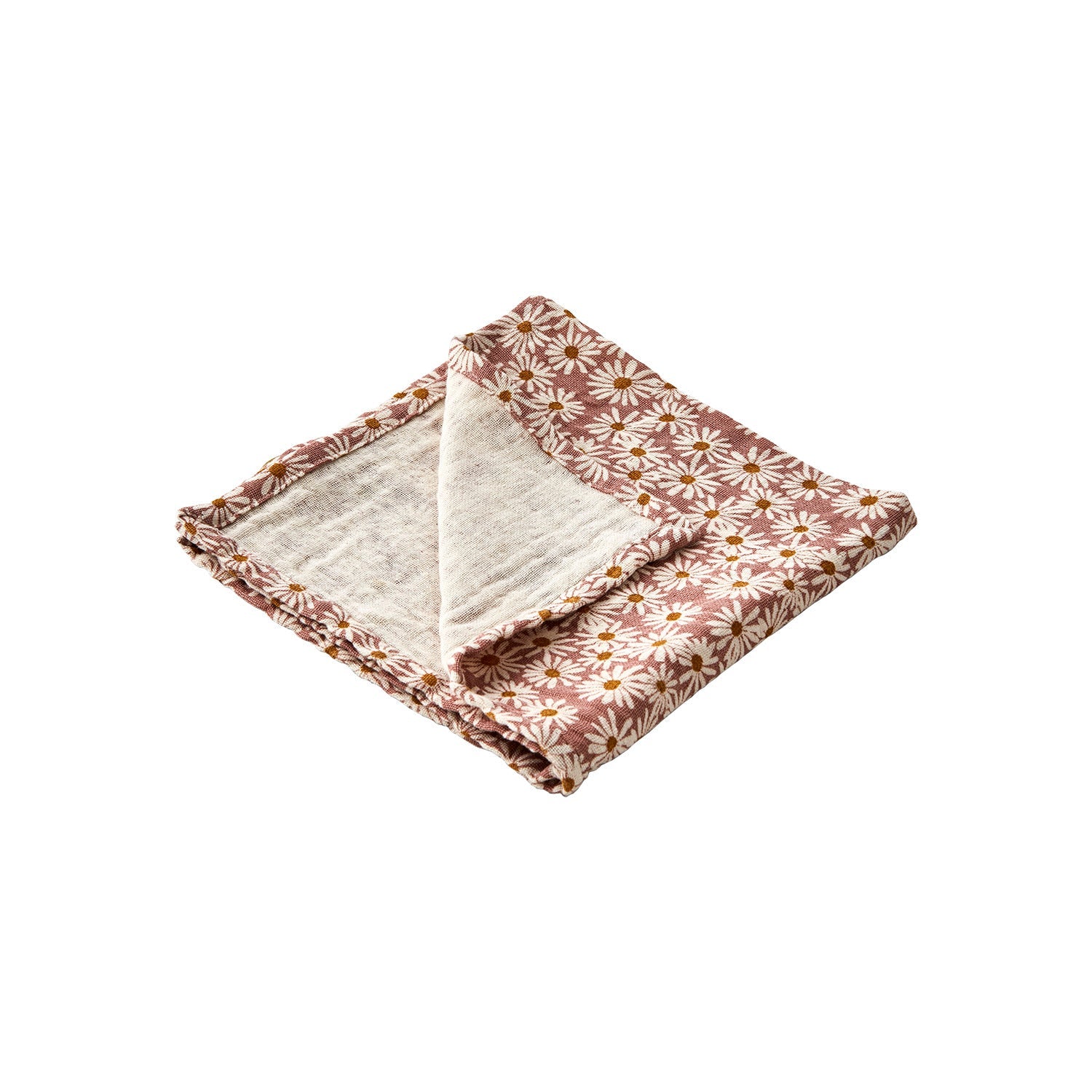 ELSA Servett, Rosa/elfenben/senapsgul