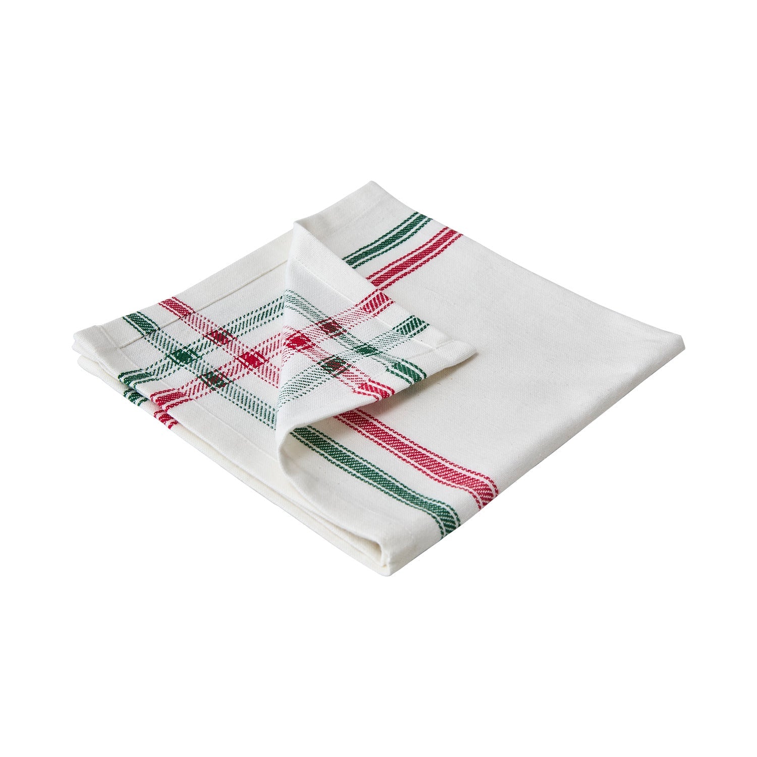 FLISA Servett, Vit/grön /röd