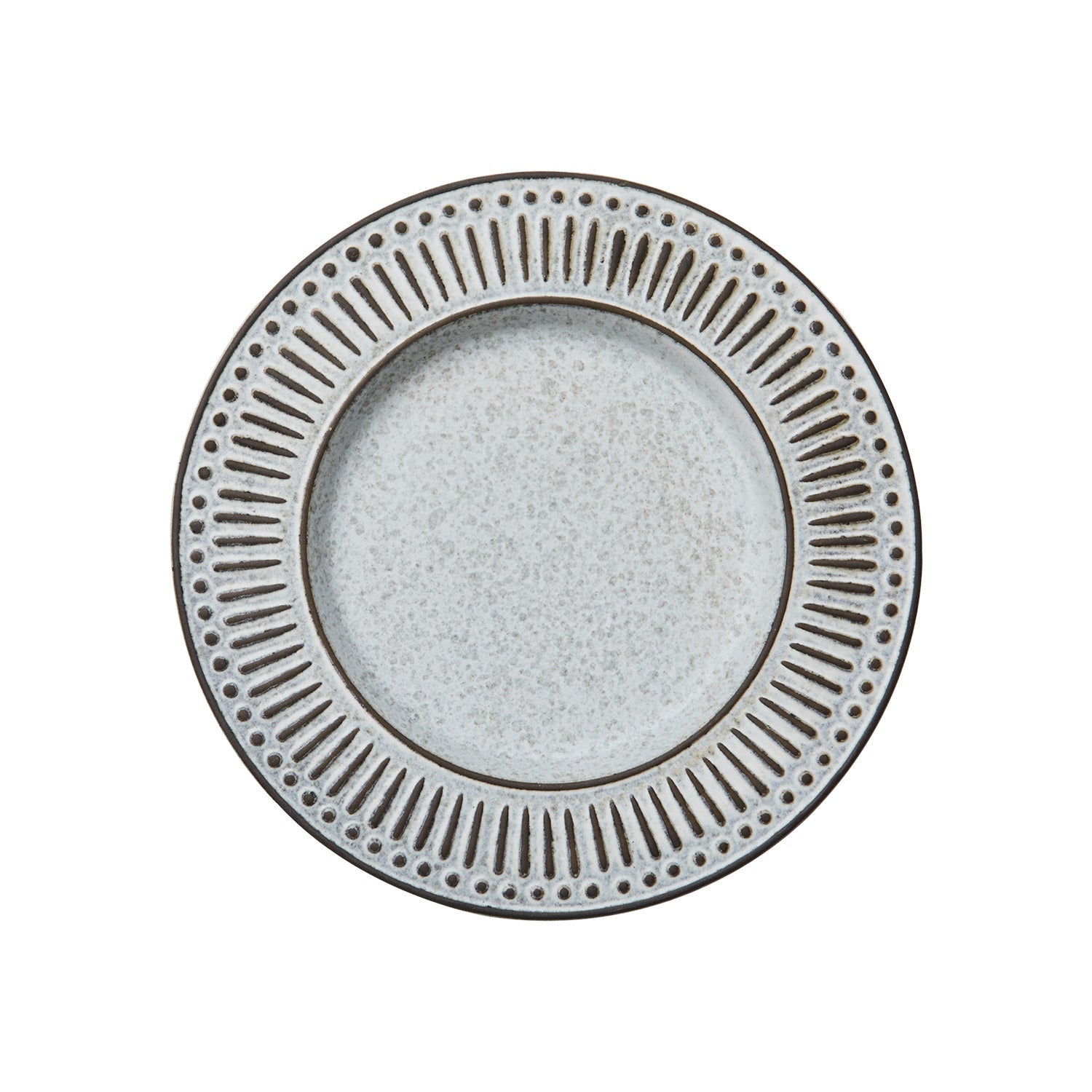 ANTONIA Tallrik, Grå/elfenben