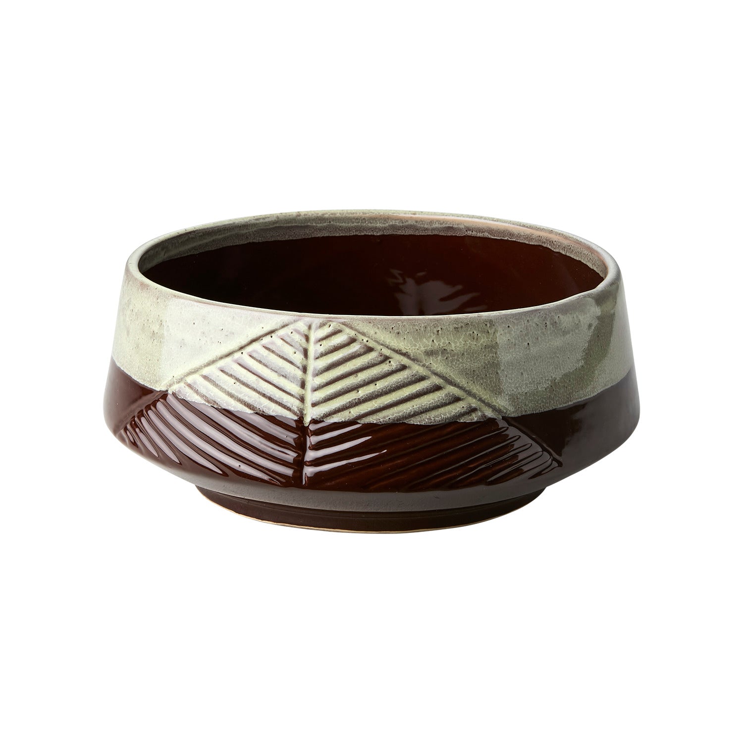 VILLE Skål, Brun/elfenben