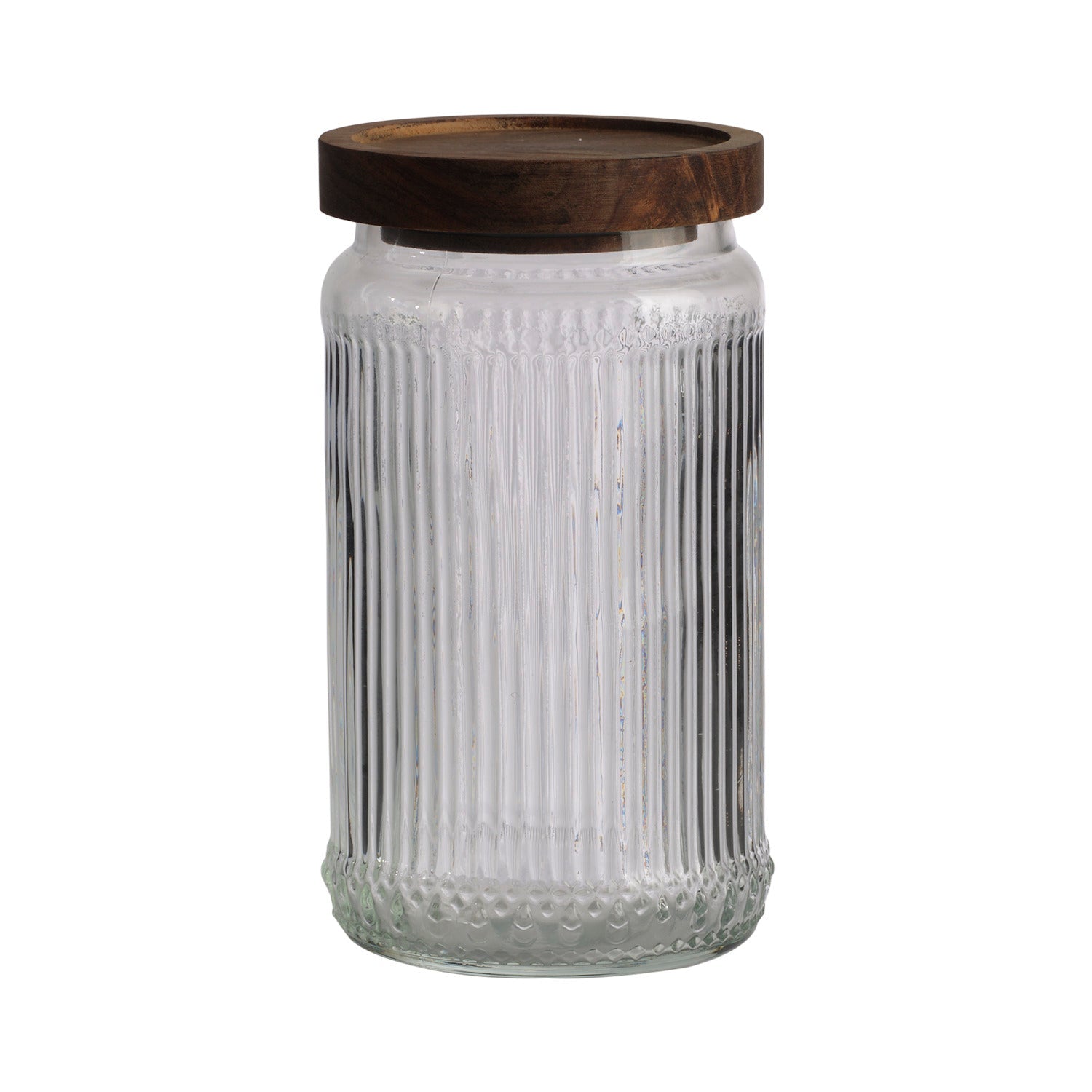 KALLE Burk med lock, Klar/brun