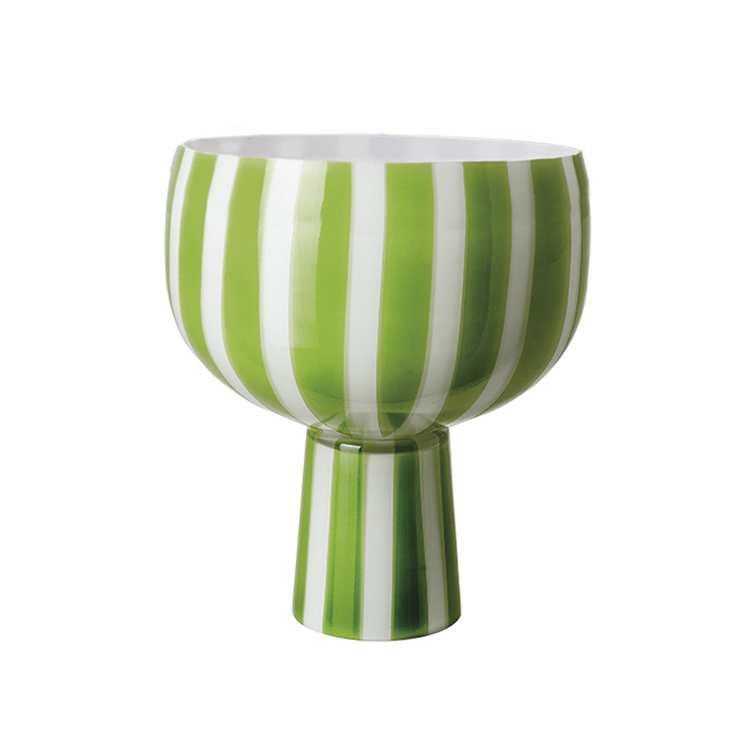 CIRCUS Skål på fot, Grön/vit