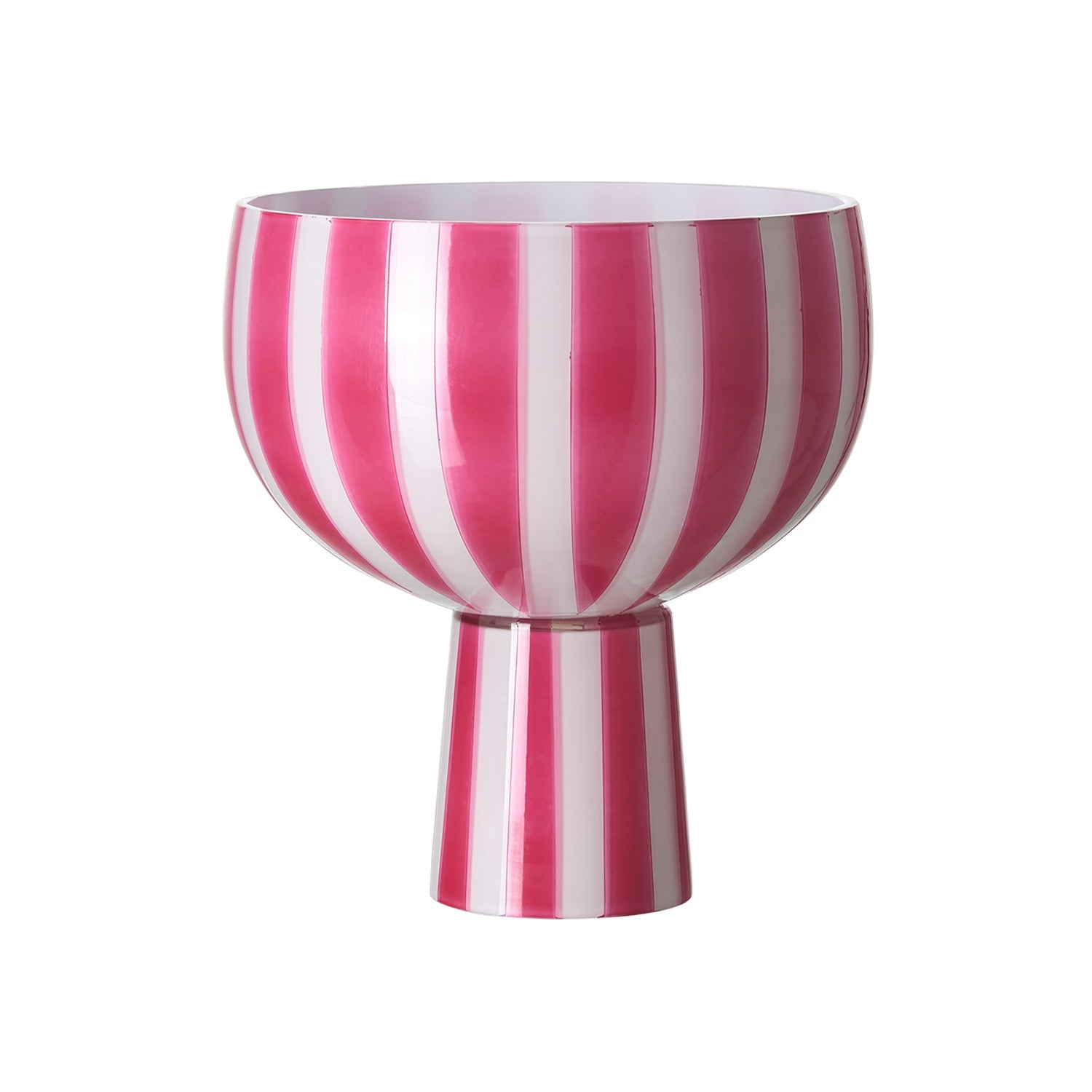 CIRCUS Skål på fot, Rosa/vit