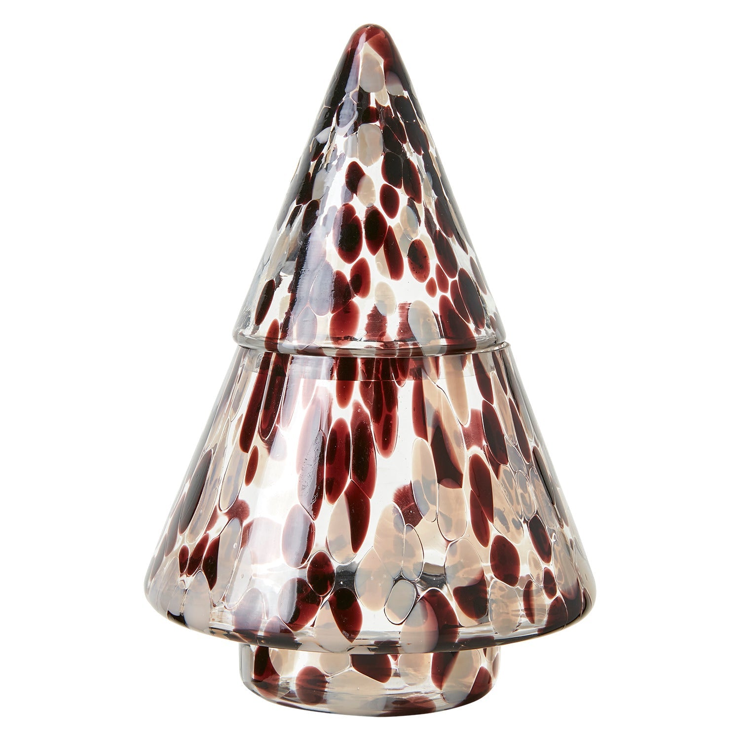 PARTY Skål med lock, Brun/beige/svart