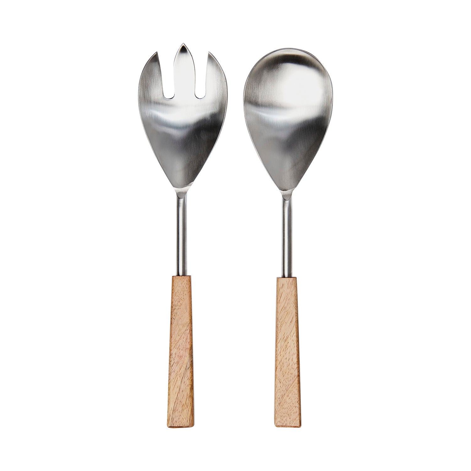 NICO Salladsbestick, Natur/silverfärgad