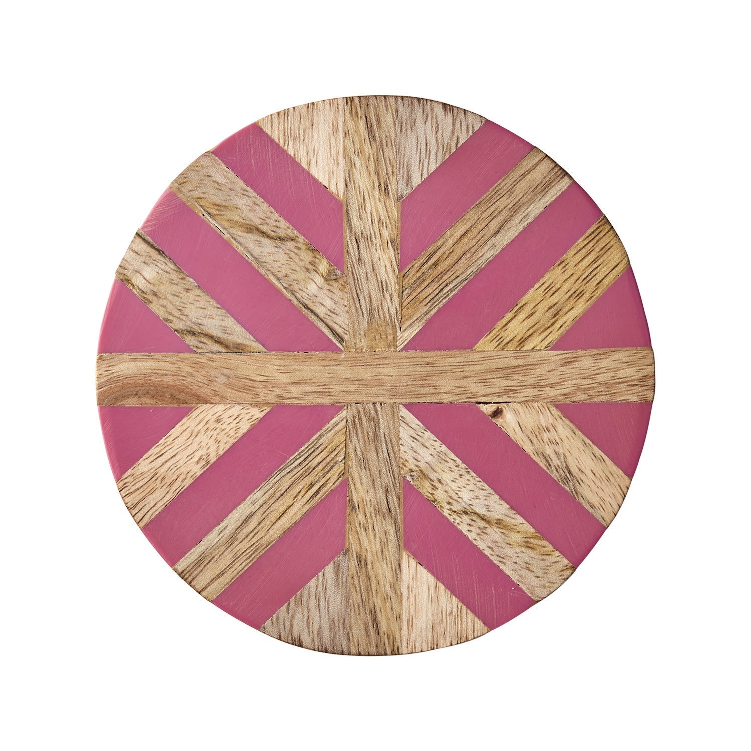 NICO Glasunderlägg, Natur/rosa