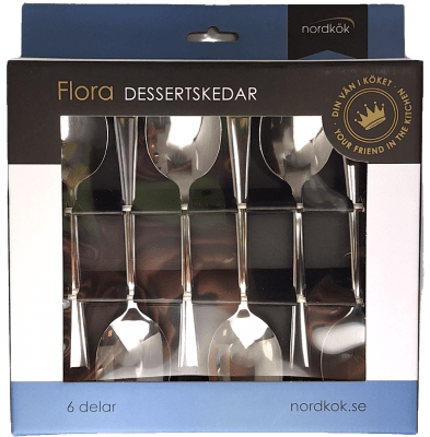 NYHET - Nordkök Flora, Dessertskedar 6 delar